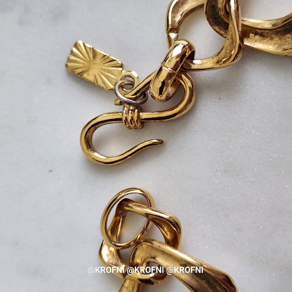 *6 HOURS DEAL* Yves Saint Laurent Gold Plated Necklace - Picture 5 of 5